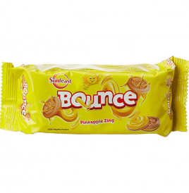 Sunfeast Bounce Pineapple Zing Biscuits  Pack  82 millilitre
